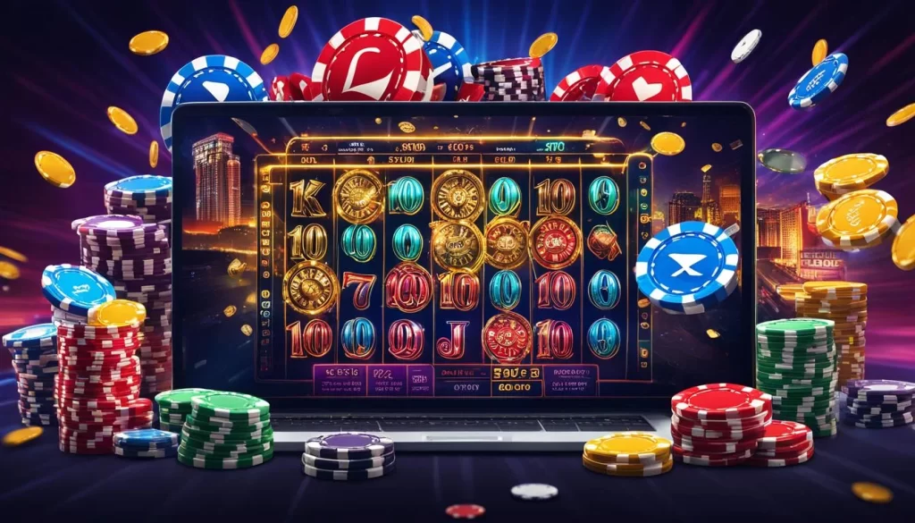 Người chơi đang tập trung vào chiến lược slot game